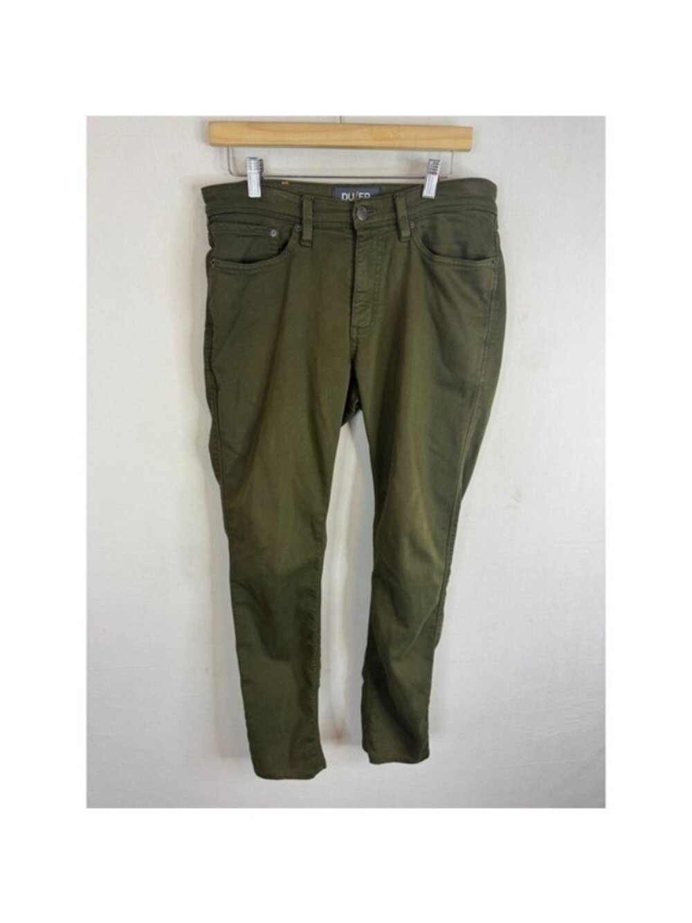 DU/ER N2X Slim Fit Performance Denim Pants Olive Green 31x32